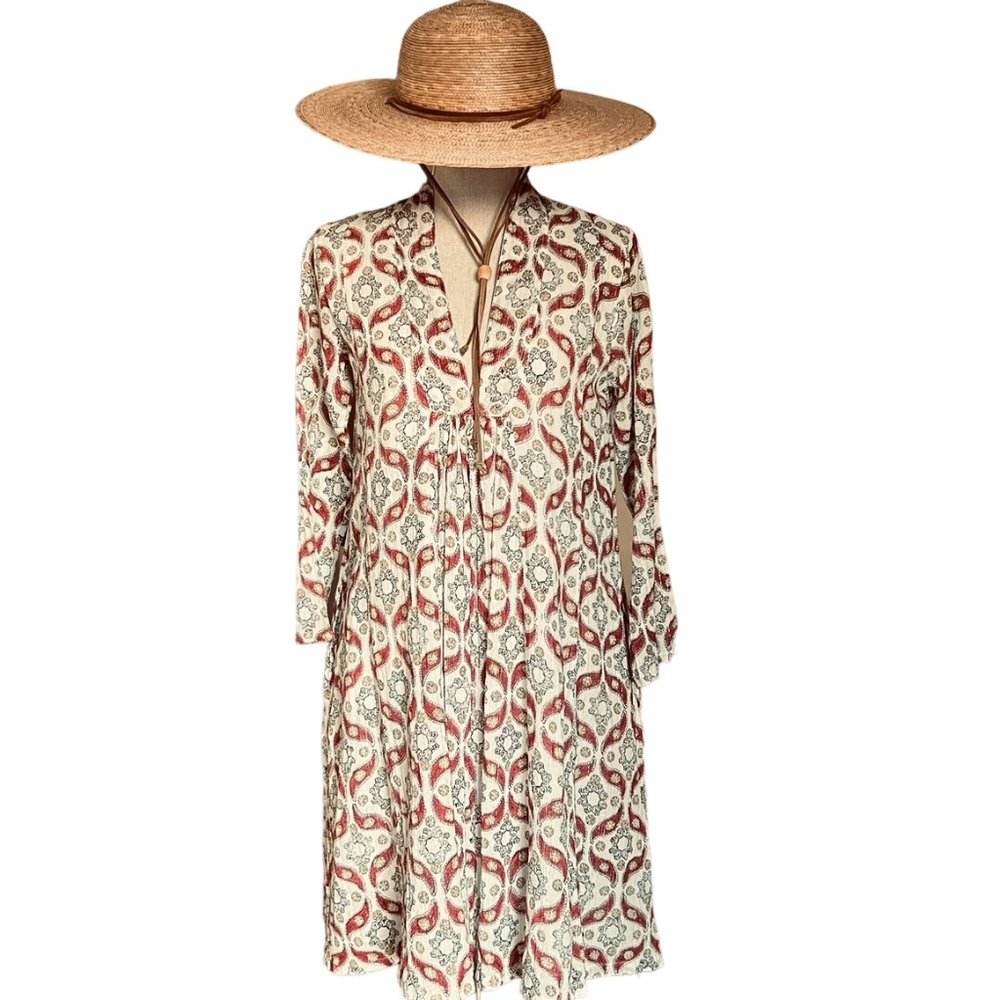 Roberta Roller Rabbit Cotton Long Sleeve Dress Size XS/S